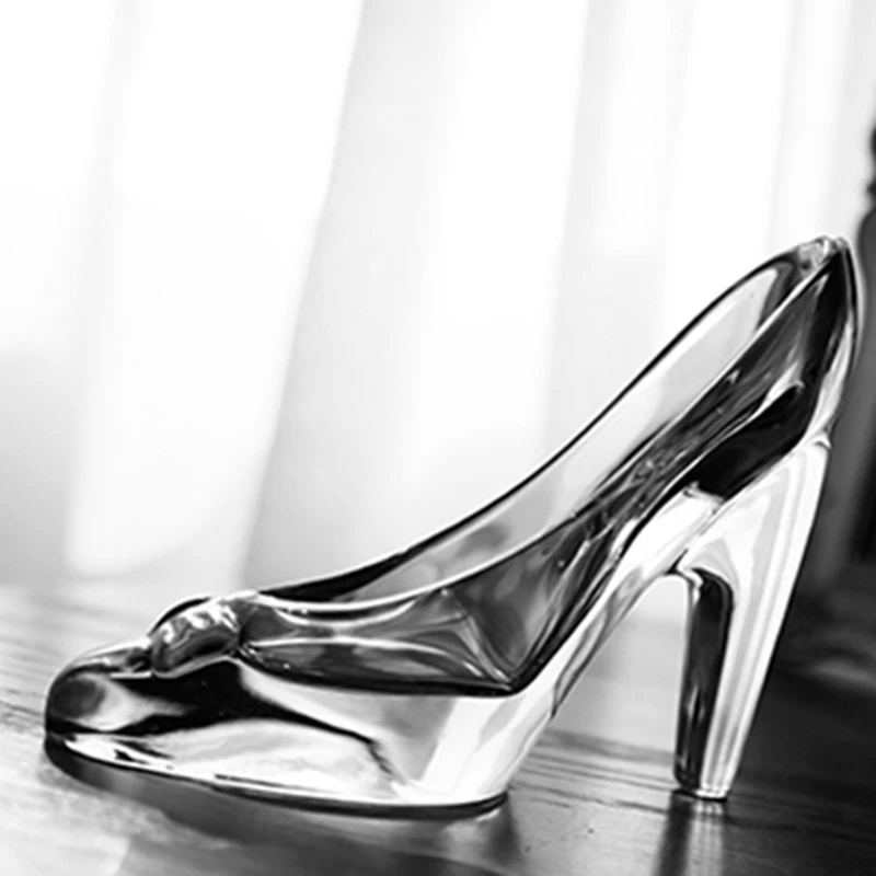 Обувь с украшением в виде кристаллов; стеклянный подарок на день рождения; домашний декор; обувь Золушки на высоком каблуке; свадебные туфли; статуэтки; миниатюрный орнамент