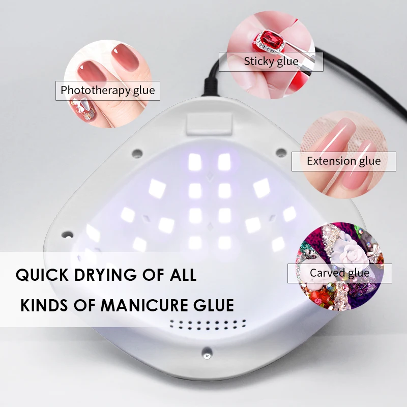 УФ лампа для сушки гель лака с автоматическим датчиком 48 Вт|Сушилки ногтей| |