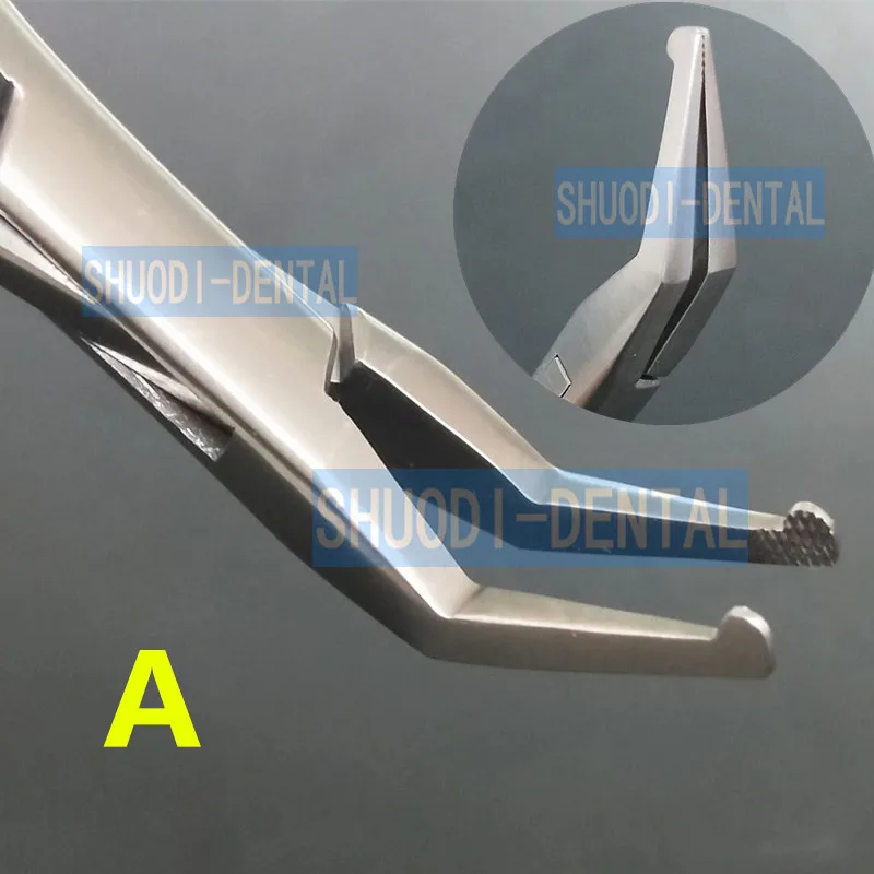 Высокое качество зубная ортодонтическая проволока держатель как Утилита плоскогубцы 13 см зубчатый наконечник стоматологический инструмент - Цвет: 2 pieces A