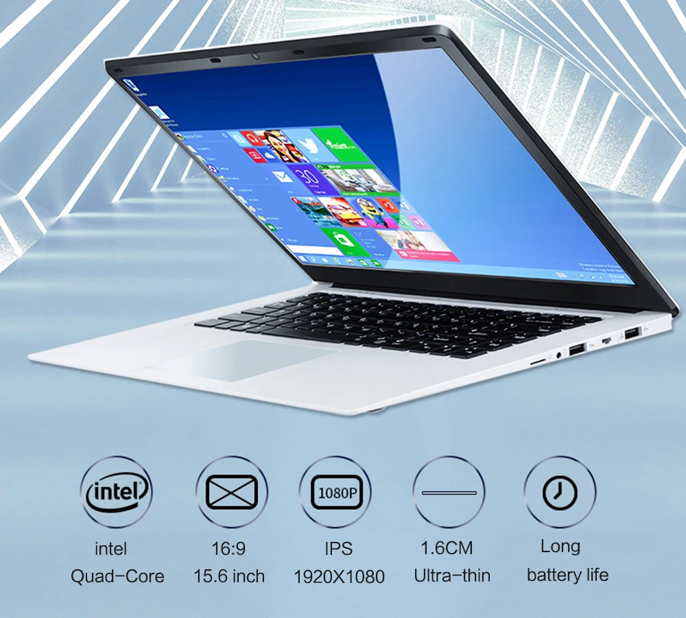 Laptop 15.6 inch Notebook Computer 8G RAM 128G/256G/512G SSD ROM IPS Screen Gaming Laptop With Windows 10 OS Ultrabook