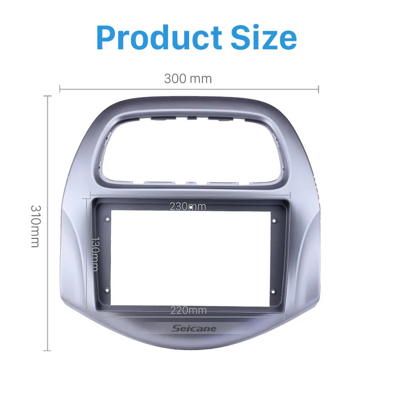 Seicane Double Din 9 дюймов для Daewoo Matiz/Chevrolet Spark/Baic/Beat фасции рамка Даш монтажный комплект отделка панели