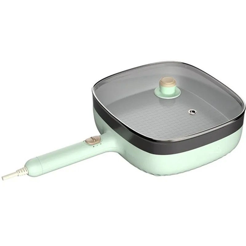 220V Non-stick Electric Frying Pan For Kithcen Home Multicooker Portable Electric Cooking Machine Hot Pot