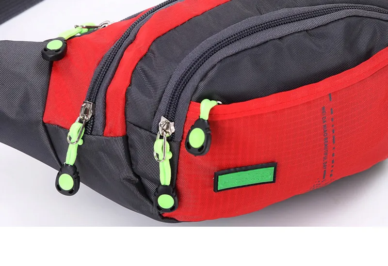 Professional Running Bag Waterproof Sports Chest Shoulder Bags Belt Pouch Unisex Waistbag Hiking Zip Bag Fanny Pack 6 Colors