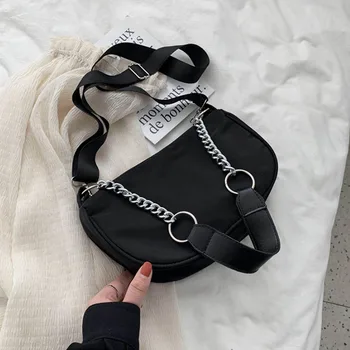 

High Quality Women Handbag Luxury Messenger Bag Designer Nylon Chain Shoulder Bags Fashion Ladies Crossbody Bag Female Bolsas