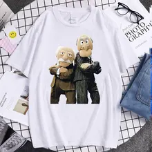

2022 Hot Sale Fashion Statler and Waldorf Print Trendy Trip Style Tees Tshirts Summer Cotton Tops Popular Men's T-Shirt