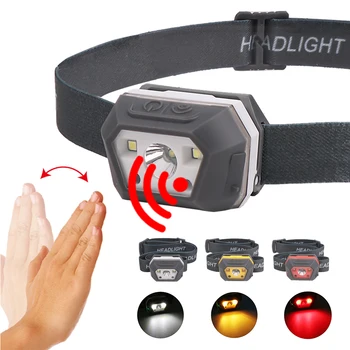 

Portable Waterproof Built In Battery Head Torch Adjustable Night Lamp Light Work Light Running Lamp COB Light