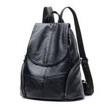 YILUNXI Woman black First layer cowhide zipper backpacks Female new style day pack Lady real leather latest bags High quality