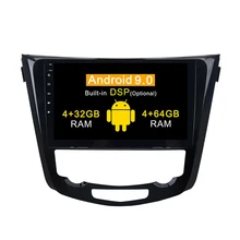10," Android 9,0 Автомобильный gps радио для Nissan X-Trail Qashqai J10 J11 стерео Мультимедиа Навигация BT головное устройство