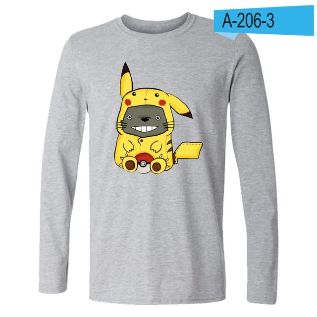 Kawaii Забавные футболки с героями мультфильмов Тоторо, костюмы, модные мужские и женские футболки, футболка, футболка с длинными рукавами тотора, толстовки, топы