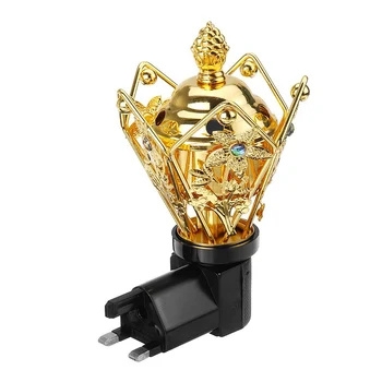 

220V-240V Two/Three Plug Portable Electric Burner Incense Metal Pearl Incense Electric Incense Burner Home Decoration
