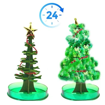 

1PCS Newly Magic Growing Crystals Sakura Paper Trees Toy Christmas tree Desktop Cherry Blossom Christmas Kids Toys Funny hot