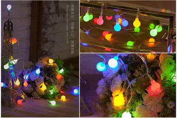 

4m 40 LED 5m 50 LED 10m 80LED Dry Battery Operated LED String Light Wedding Party Christmas Tree Garden Outdoor decoration