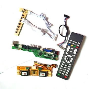 

For LTM190E4-L01/L02/L03 T.V53 controller board Remote+Inverter+keyboard LCD display 4CCFL 30Pin LVDS VGA HDMI AV USB RF DIY kit