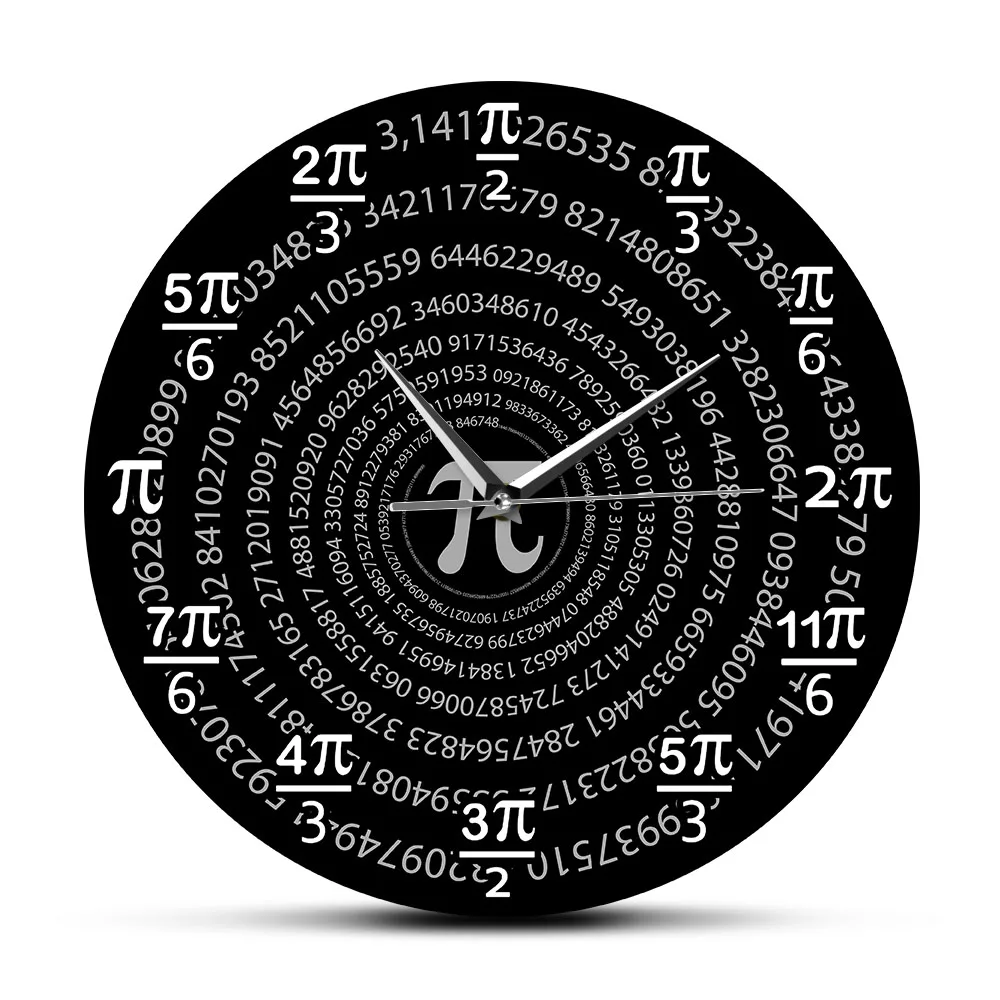 Pi 3.14 Mathematics Wall Clock School Classroom Wall Math Science Wall Clock