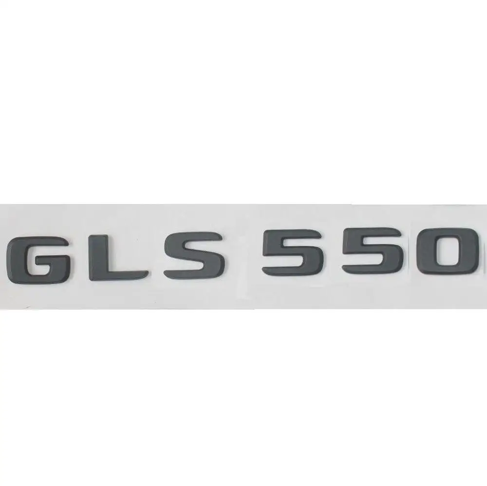 Черный багажник буквы номер GLS 550 эмблема Эмблемы для Mercedes GLS550 17-19 - Цвет: Matte Black