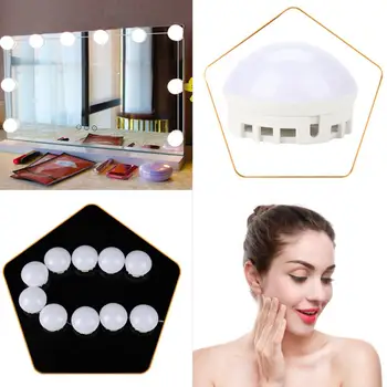 

10/12pcs LED Bulbs Makeup Mirror Light Vanity Mirror Lights LED Lamp Kit Dressing Vanity Light Bathroom Wall Lamp