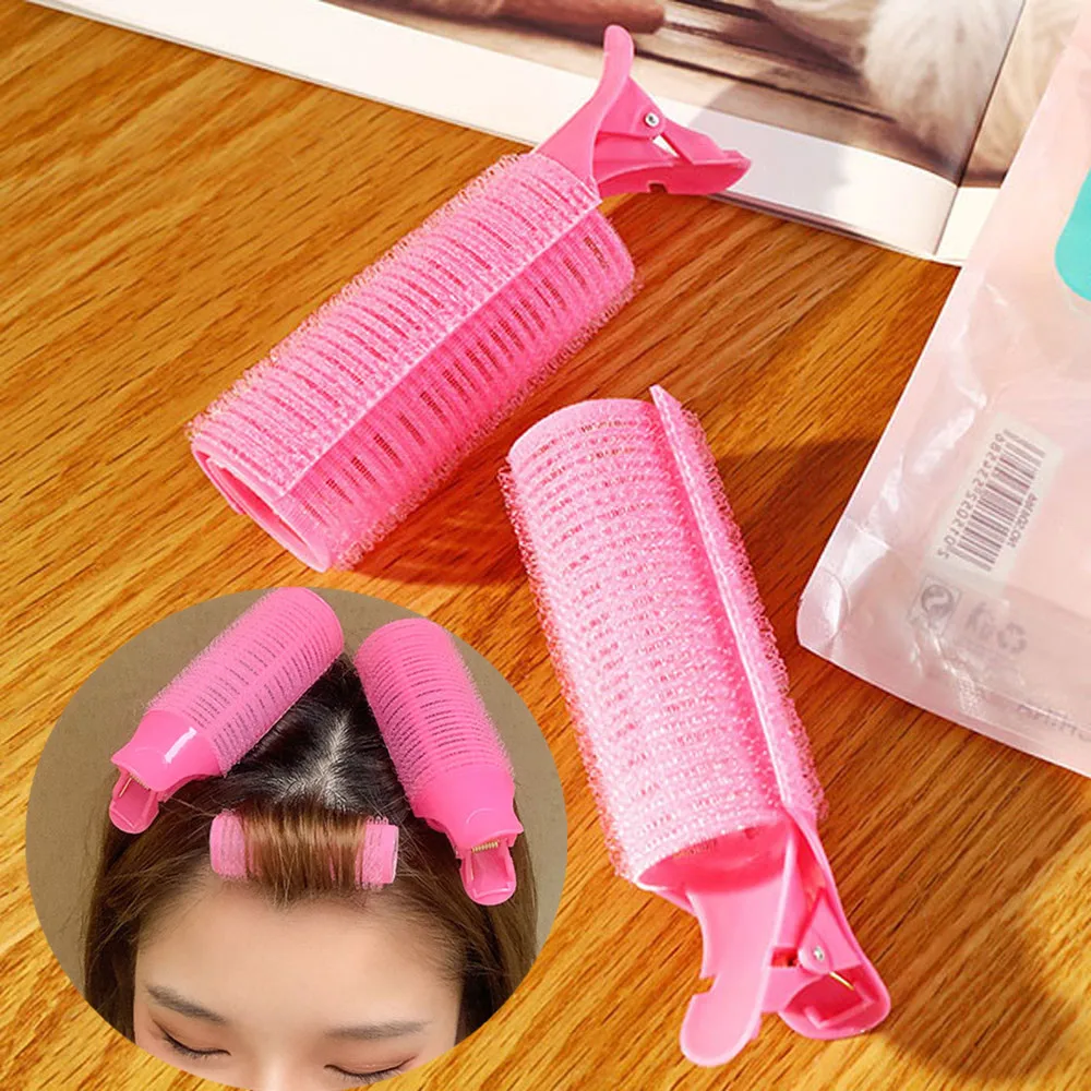 1/2 Pcs Pink Hair Curlers Set Sleeping Overnight Reusable Hair Root Fluffy Clip Women Girls Portable Styling Tools hair curling tools