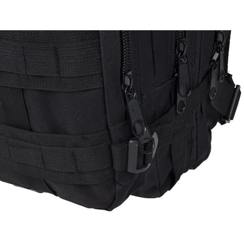  TOP-Men Outdoor backpack Military Backpack Camping Hiking Hunting Trekking Backpack (Black)