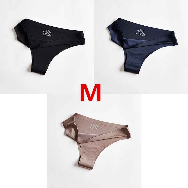Xiaomi Panties Briefs Woman Underwear Sexy Seamless Sports Female T-back G-string Thongs Underpant Ice Silk Women Panties 