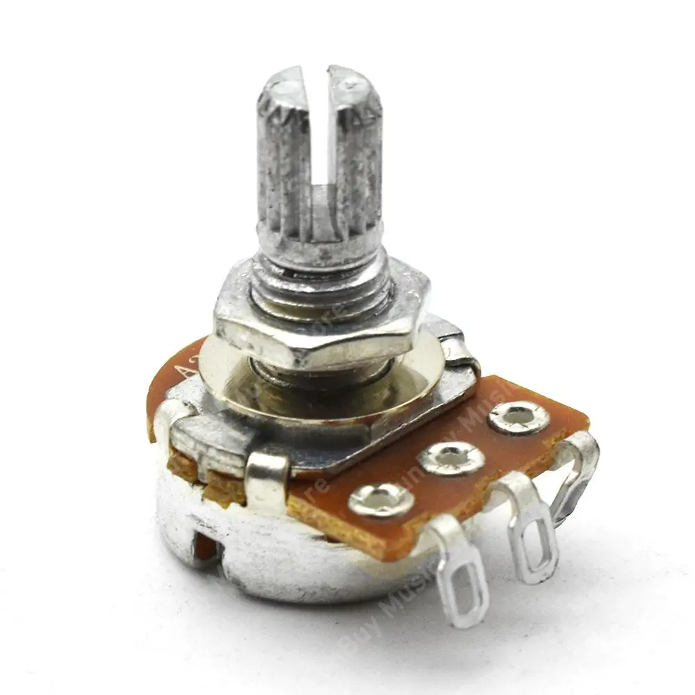 10 Potenziometri FLEOR B250K Per Chitarra Elettrica – 18mm Albero Diviso Lungo