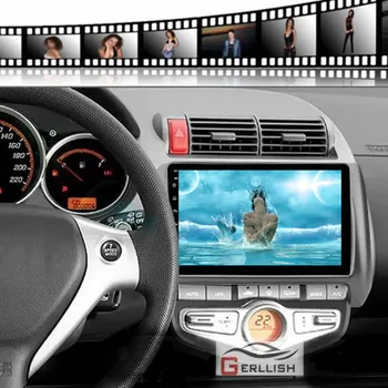 شراء9 بوصة جهاز GPS أندرويد للسيارة نافي راديو وحدة ل 2006 هوندا جاز سيتي السيارات AC اليد اليسرى محرك سيارة دعم BT WIFI DVR اللعب مخزن