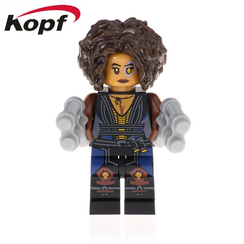 

Single Sale Building Block Super Heroes Deadpool Domino Cable Model Carnage Warhead Black Spderman Figures Toys For Kids XH 660