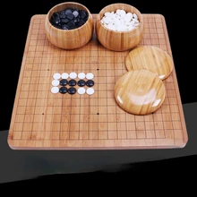 

Chinese Go Gobang Set Jade Travel Chess Table Beginner Two In One Board Games Xadrez Tabuleiro Jogo Student Puzzle ZY50CG