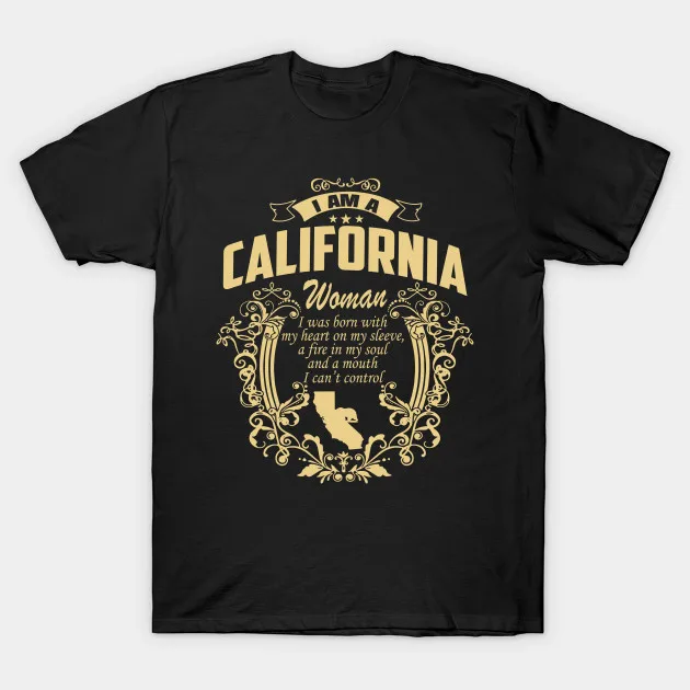 Мужская футболка I AM A California женская |