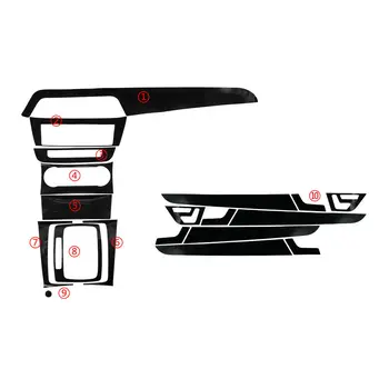 

Cup holder Car Sticker 5D Carbon Fiber Style Decal Protector Auto Anti scratch