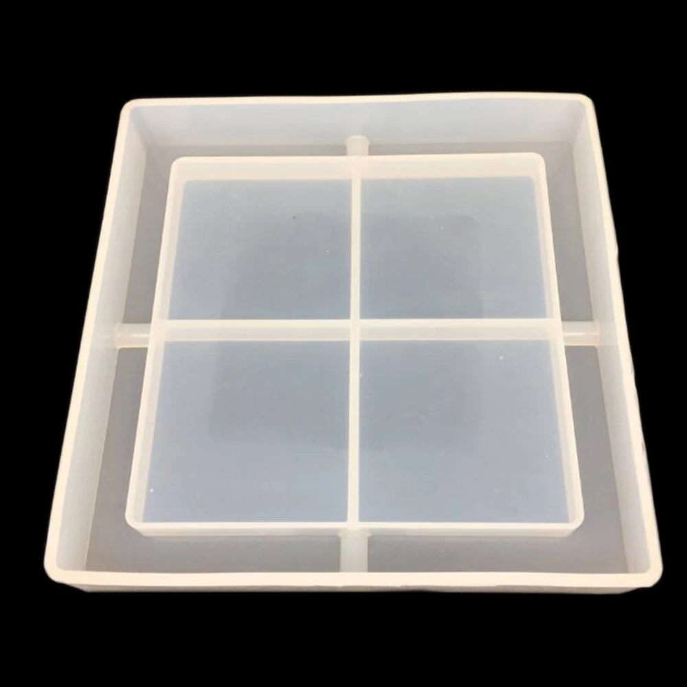 

1pcs Large Ashtray Silicone Resin Mold Round Square For DIY Epoxy Resin Jewelry Decoration Making Craft Tools