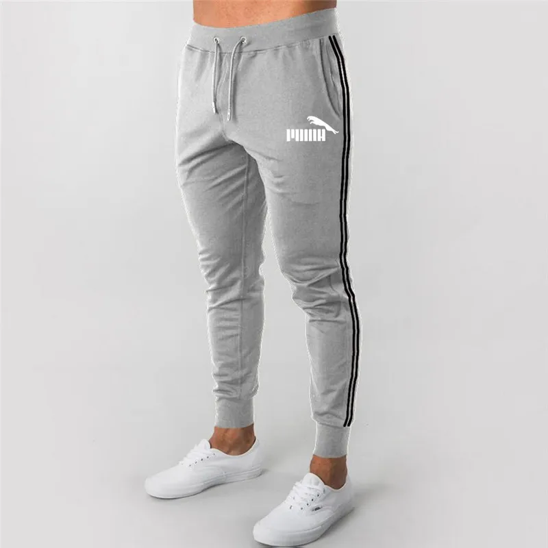 

2021 Autumn Winter Men Cotton Sweatpants Brand Printed Trousers Cotton Skinny Sport Tracpants Casual Fashion Jogging Pants