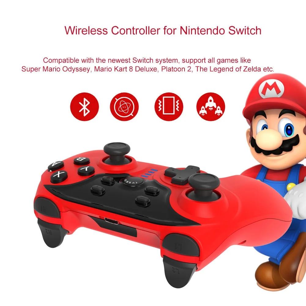 Беспроводной игровой контроллер Bluetooth Pro игровой джойстик вибрация джойстика для переключателя NAND Lite для консоли N-Switch для ПК