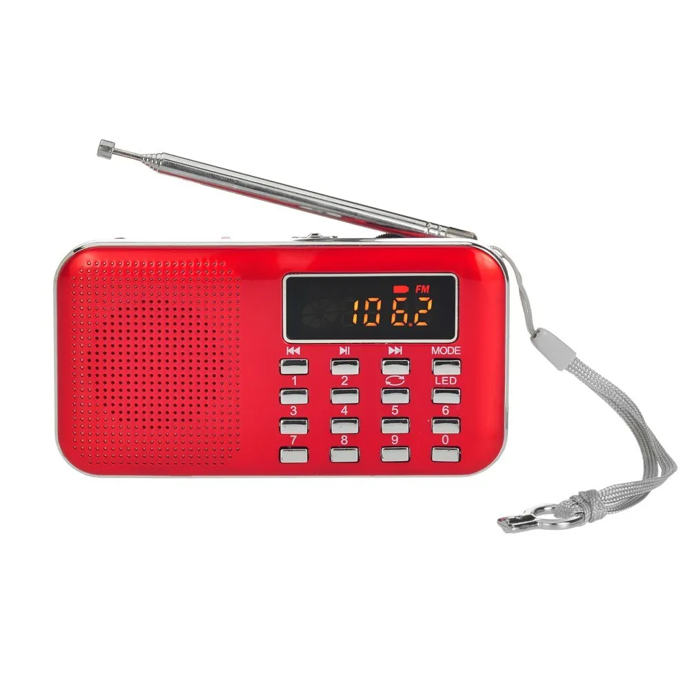 Y-896 мини FM радио цифровой портативный 3W стерео динамик MP3 аудио плеер Поддержка USB накопитель TF карта AUX-IN наушники