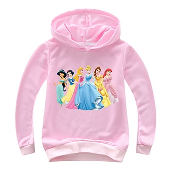 Thin Style Cinderella Snow White Baby Girls Jackets Lovely Unicorn Minnie Mickey Boys Hoodies Anna Elsa Cotton Girls Sweatshirt - Цвет: As the picture