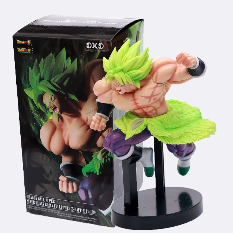 2019 Dragon Ball Z Super Broly Movie Ver. Зеленые волосы VS Goku Broli Super Saiyan Боевая форма ПВХ экшн-фигурка Драконий жемчуг зет модель 21 см