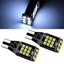 2 pièces voiture ampoule LED T15 4014 45smd feux de freinage décodage Stepless mettre en évidence lumière inverse clignotant canbus voiture accessoires