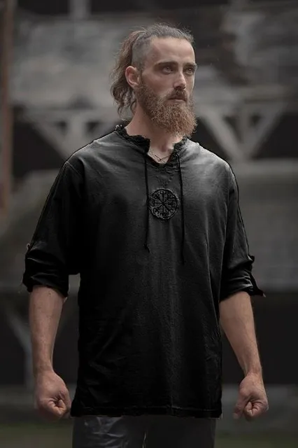 Medieval Shirt Robe Viking Mens Dress 
