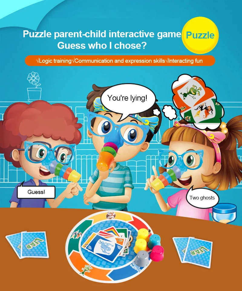 Детские игрушки Fibber набор настольных игр слинг шахматная доска карточная игра
