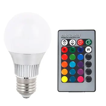 

E27 Global Bulb LED Bulb Aluminum PC Speed Control Color Changing RGB Indoor Outdoor Household Accessory Christmas Party Supply