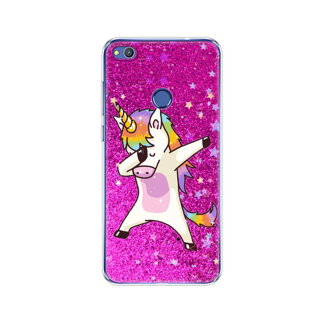 phone case for huawei honor 8 lite soft tpu silicon back cover 360 full for honor 8 liteprotective printing clear coque