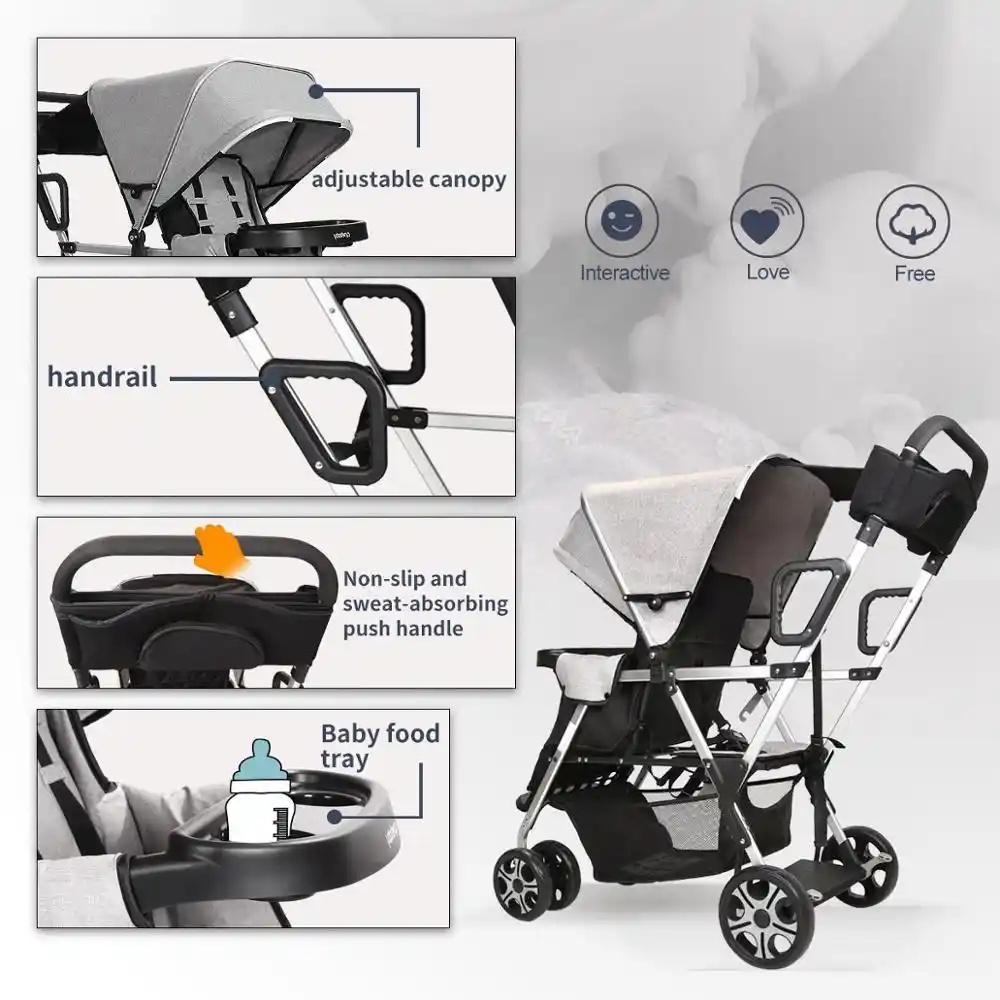 twin carriage stroller