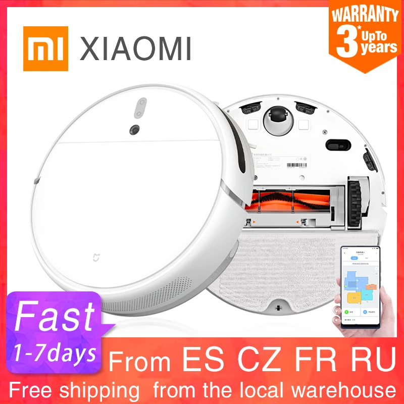 XIAOMI MIJIA Mi Sweeping Mopping Robot Vacuum Cleaner 1C for Home Auto Dust Sterilize 2500PA cyclone Suction Smart Planned WIFI|Vacuum Cleaners| - AliExpress