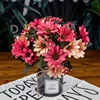 21 heads/1pcs Silk daisy Bride bouquet for Christmas home wedding new Year decoration fake plants sunflower artificial flowers ► Photo 2/6