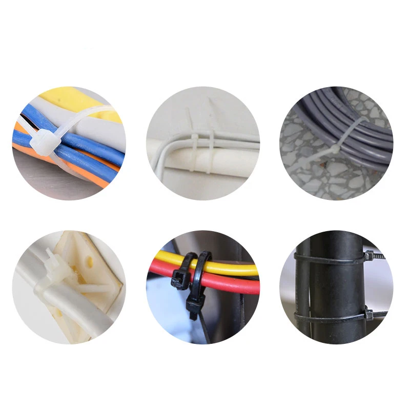 Plastic nylon cable tie nylon cable ties cable ties cable tie nylon zip ties 100 PCS 5X300 cable tie fixing ring 3X200 zipper with 5X200 self-locking nylon