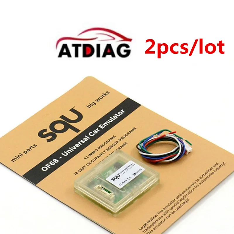 

2pcs SQU OF68/OF80 Universal car emulator SQU OF 68 support IMMO/Seat accupancy sensor/Tacho Programs high quality