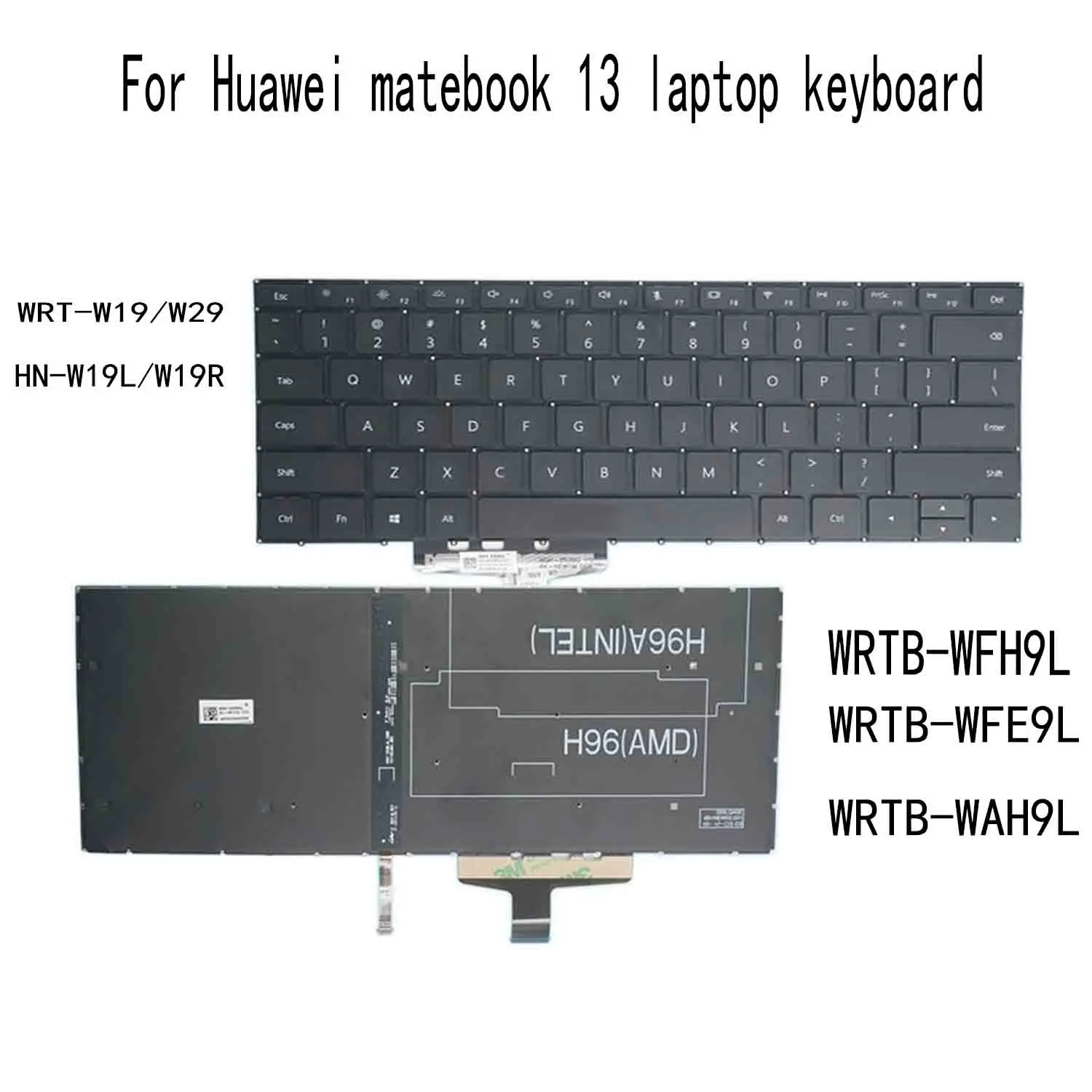 Новая английская клавиатура с подсветкой для ноутбука Huawei MateBook 13 WRT W29 WRT-W19 VLR W09 W19 |
