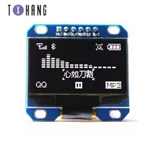 5 шт. 0,9"-белый топ с o-образным светодиодный доска 128X64 O светодиодный ЖК-дисплей светодиодный Дисплей модуль для Arduino IIC I2C общаться SPI серийный DC 3-5 V