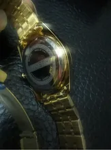 WLISTH-Reloj de pulsera de cuarzo para hombre, luminoso, con abertura para fecha, de acero inoxidable, resistente al agua, de las mejores marcas, dragón dorado