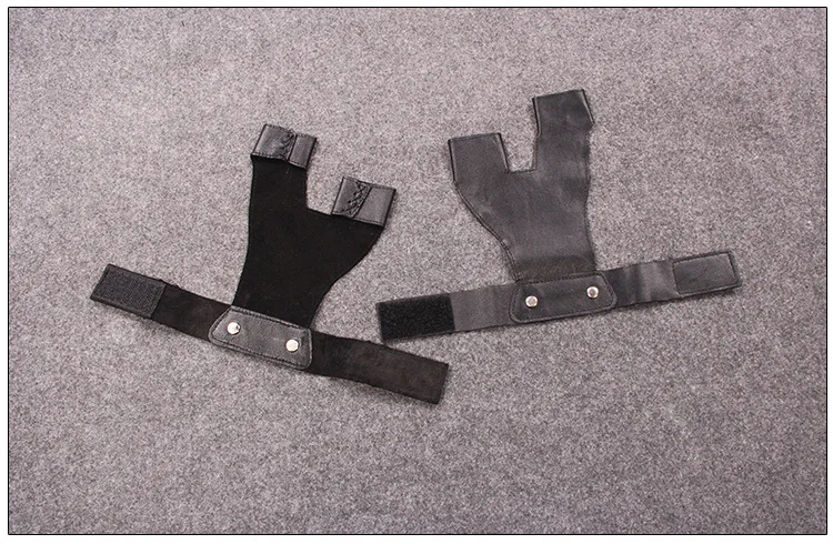 Перчатки из воловьей кожи с двумя пальцами для мужчин, традиционные защитные перчатки для стрельбы из лука и стрелы, перчатки для женщин