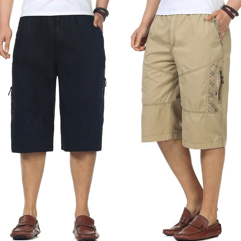 

Summer Cropped Trousers for Men Middle-aged New Style Beach Shorts Shorts Sports Shorts Workwear Breeches Thin